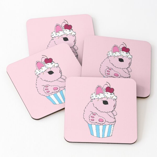 Item preview, Bunny Cupcake 2- Strawberry- Pink designed and sold by mochinumnums.