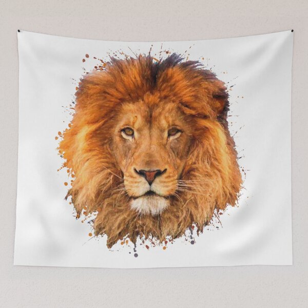 Item preview, Lion watercolor design, lion oil designed and sold by DelzStudio.