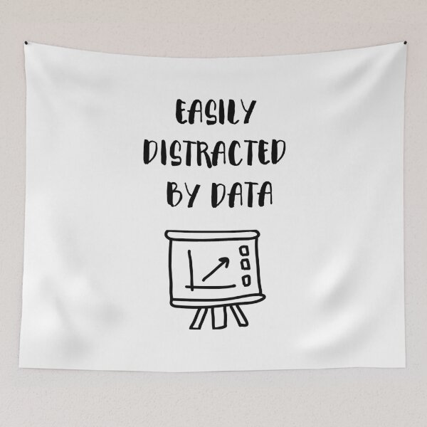 Item preview, Easily Distracted By Data T-Shirt designed and sold by ZANKELLO.