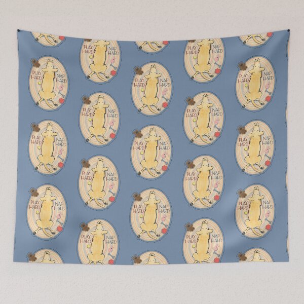 Item preview, Play Hard, Nap Hard with Yellow Lab designed and sold by Christine Philbrick.