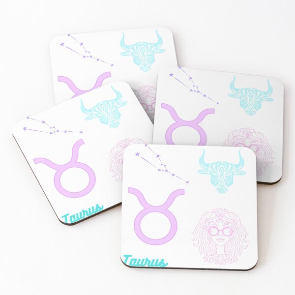 Item preview, Pink and Blue Taurus Sign designed and sold by rhicha.
