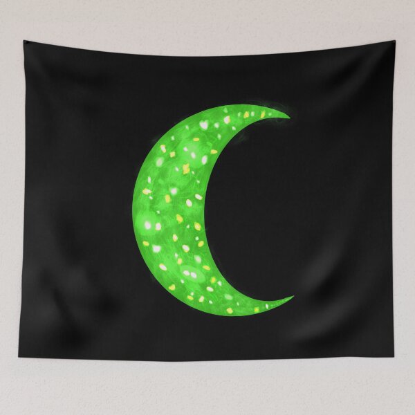 Item preview, Sick green half moon designed and sold by EarthlingHelena.