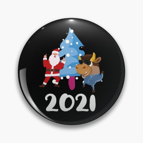 Item preview, Funny Ox In Sunglasses With Dancing Santa New Year 2021 Chinese Zodiac Animal Ox Cool Xmas Gift designed and sold by FunnySunny T-Shirts.