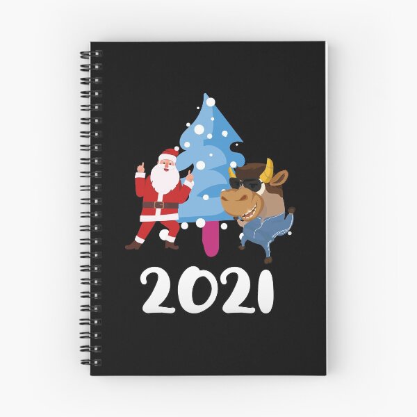 Item preview, Funny Ox In Sunglasses With Dancing Santa New Year 2021 Chinese Zodiac Animal Ox Cool Xmas Gift designed and sold by FunnySunny T-Shirts.