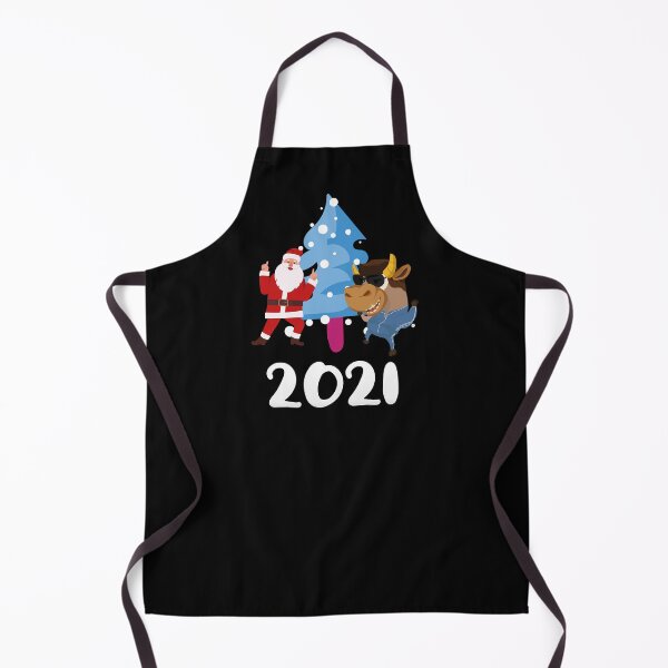 Item preview, Funny Ox In Sunglasses With Dancing Santa New Year 2021 Chinese Zodiac Animal Ox Cool Xmas Gift designed and sold by FunnySunny T-Shirts.