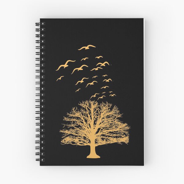 Item preview, The Tree of Life, Silhouettes of birds flying away from a large  leafless tree designed and sold by Achidesign.