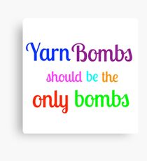 Yarn Bombs! Canvas Print
