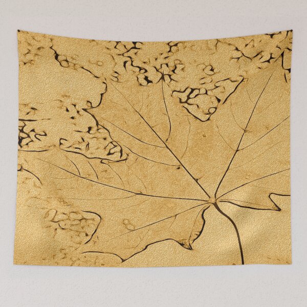 Item preview, Maple leaf minimalistic golden art designed and sold by SulkaCreative.