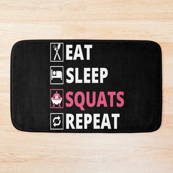 Item preview, Eat sleep squats repeat designed and sold by Apoorv Choudhary.