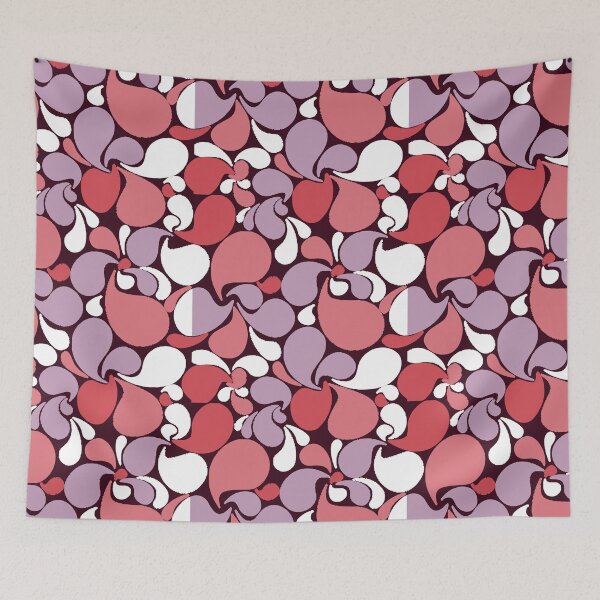 Item preview, petal pattern pink ,white and lavender designed and sold by theinkypensieve.