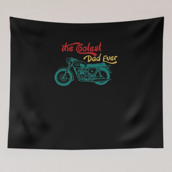 Item preview, THE COOLEST DAD EVER, motorcycle, cruiser, custom, vintage color designed and sold by NiceSign.