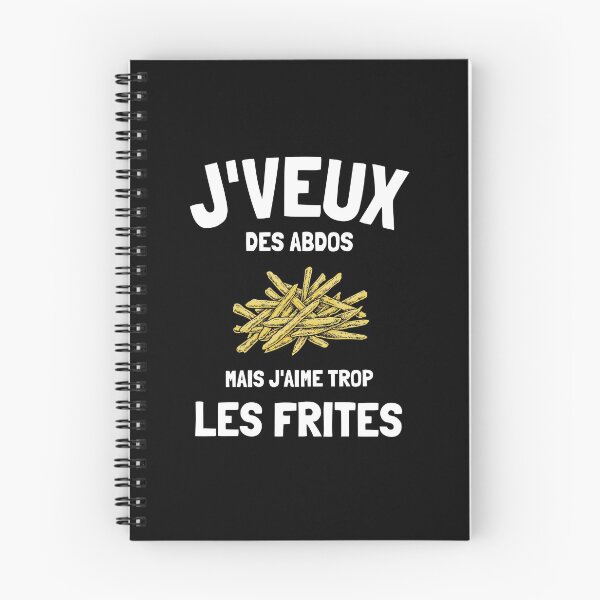 Aperçu de l'œuvre Je veux des abdos mais j'aime les frites humour créée et vendue par joozybart.