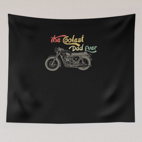 Item preview, THE COOLEST DAD EVER, motorcycle, cruiser, custom, vintage color designed and sold by NiceSign.