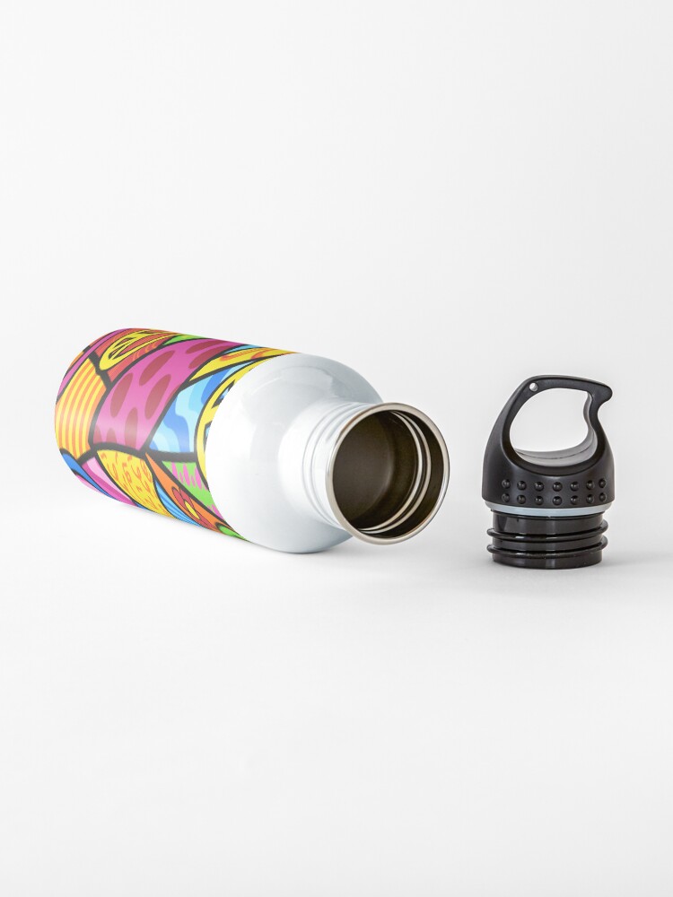 Alternate view of Multicolored Peace Sign Merchandise Water Bottle