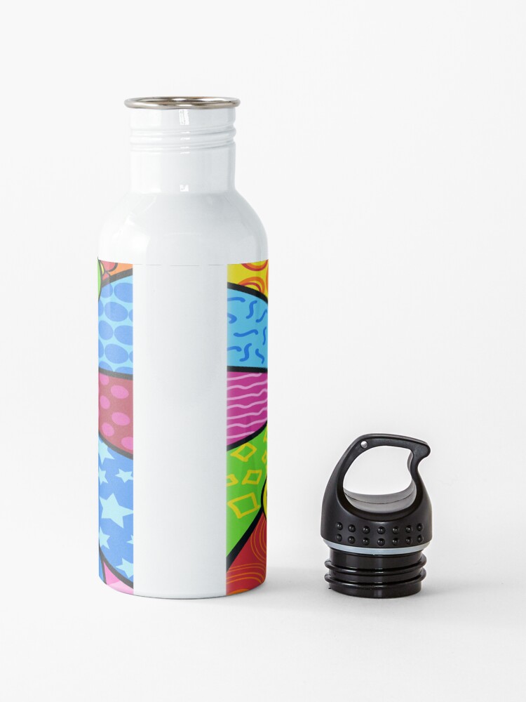 Alternate view of Multicolored Peace Sign Merchandise Water Bottle