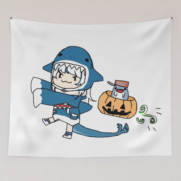 Artikelvorschau, Halloween Gawr Gura LOADING-Bildschirm – Hololive #hololiveEnglisch #holoMyth entworfen und verkauft von OshiOki.