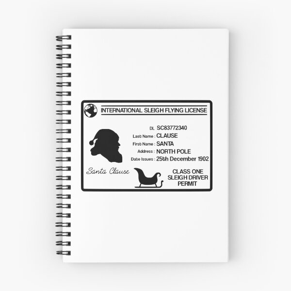 Item preview, Santa Clause Driving License designed and sold by JustCreativity.