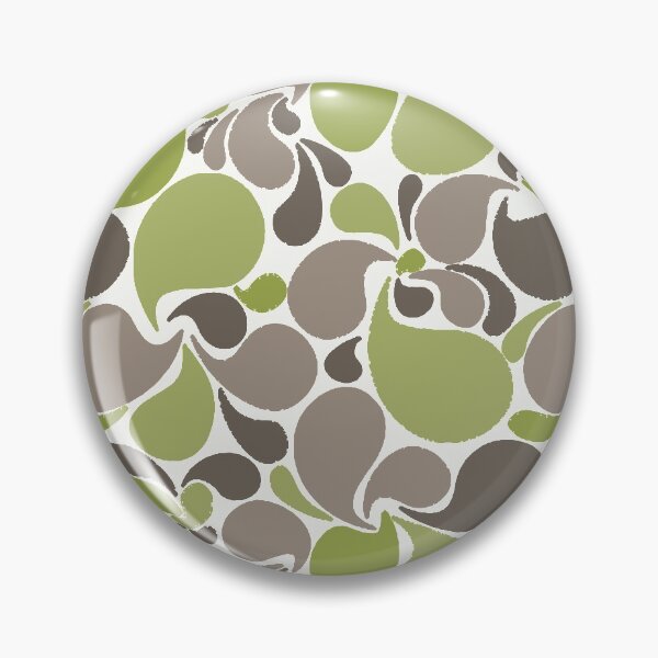 Item preview, Petal pattern green and eath colours designed and sold by theinkypensieve.