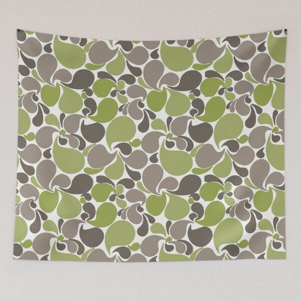 Item preview, Petal pattern green and eath colours designed and sold by theinkypensieve.