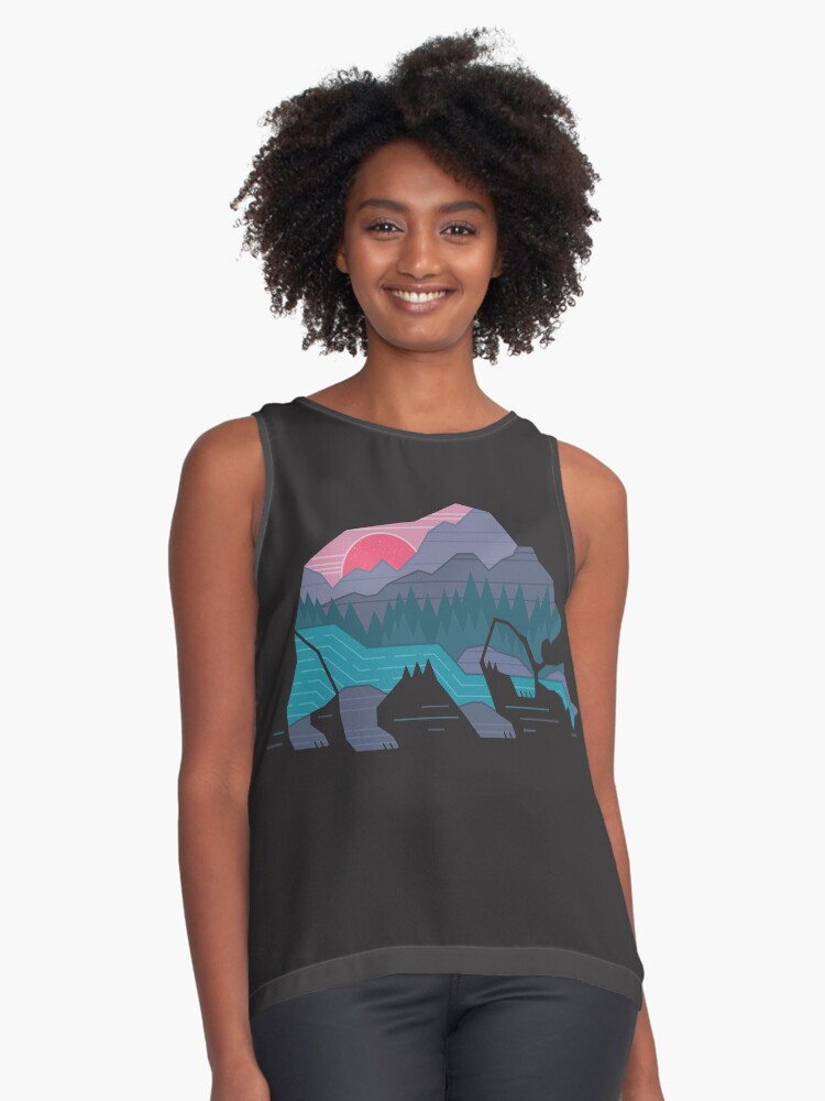 Vista previa del artículo con la obra «Blusa sin mangas», diseñado y vendido por thepapercrane.