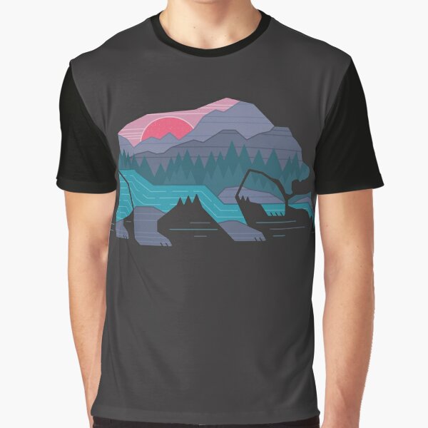 Men's EB Mountain Fish Graphic T-Shirt