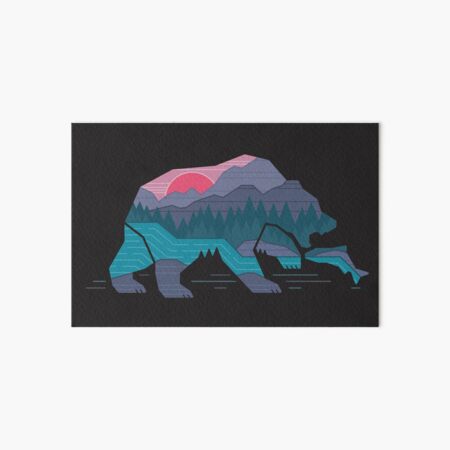 Bear Country Art Board Print