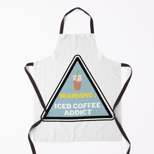 Item preview, Aesthetic Warning Sign - Iced Coffee Addict - designed and sold by DesignStory.