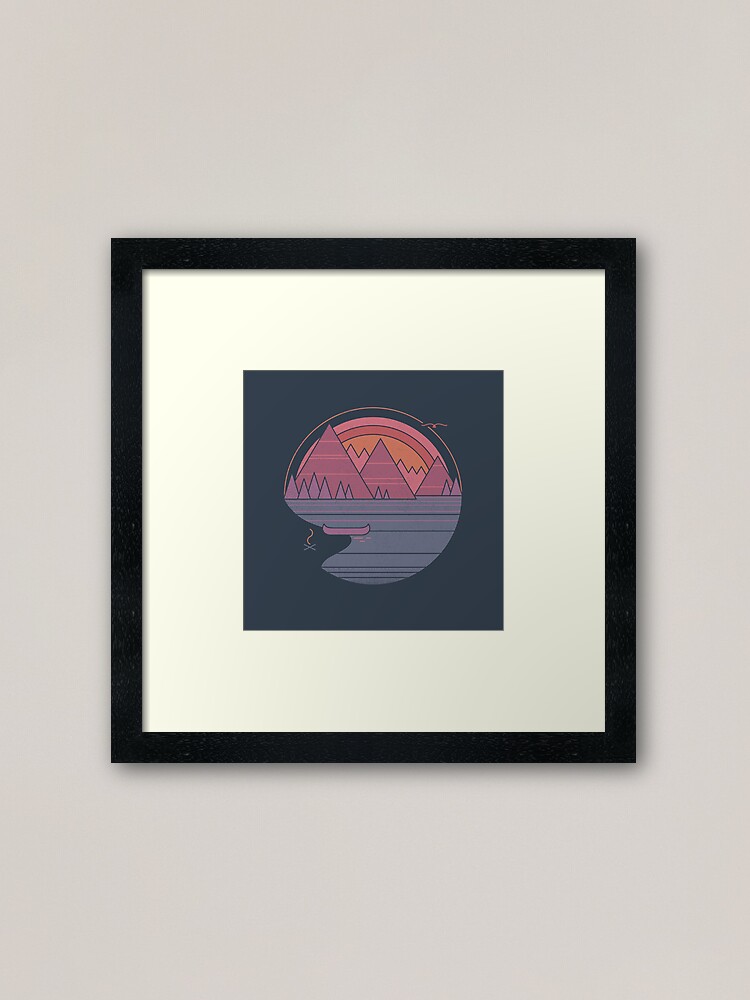 Alternate view of The Mountains Are Calling Framed Art Print