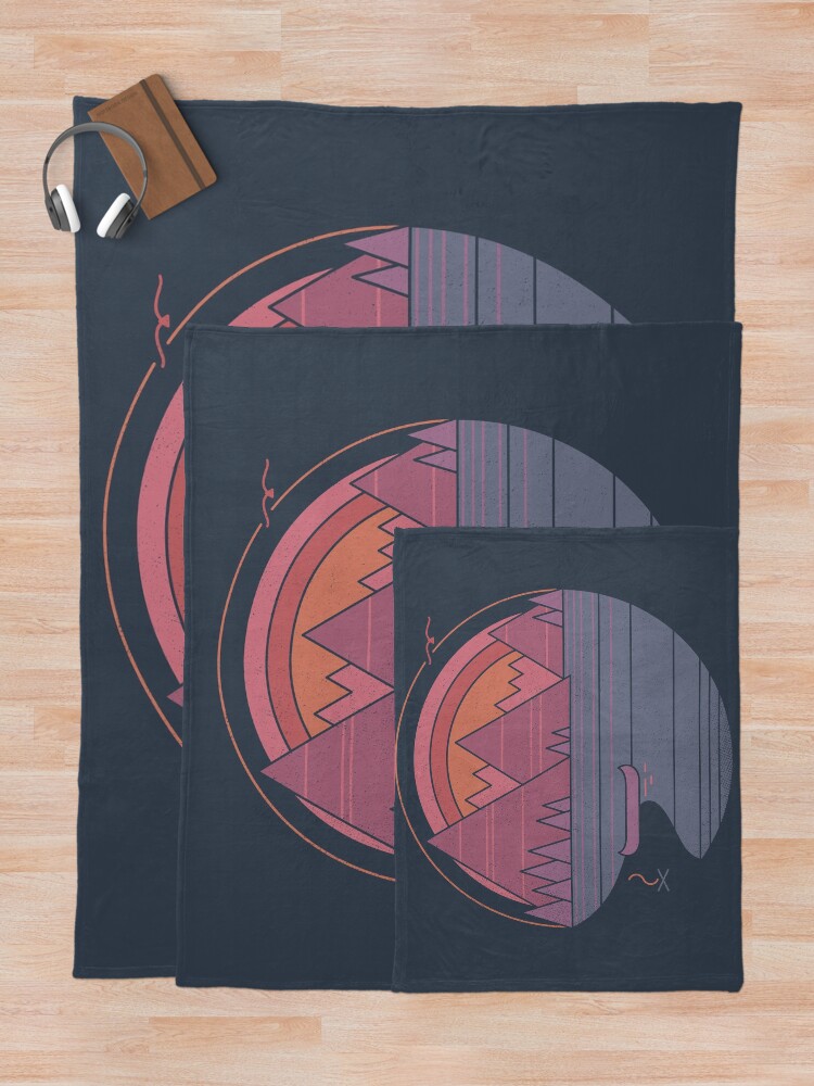 Alternate view of The Mountains Are Calling Throw Blanket