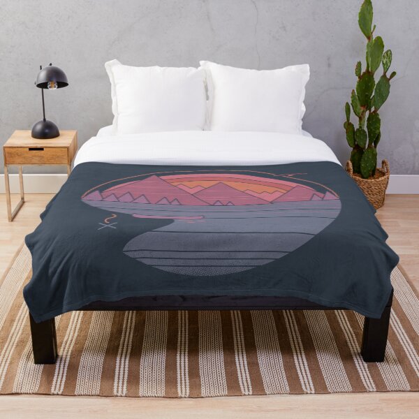 The Mountains Are Calling Throw Blanket