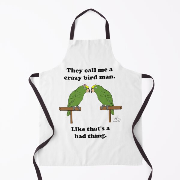 Item preview, Crazy Bird man with Yellow-crowned Amazons designed and sold by Laughing Parrot Studio.