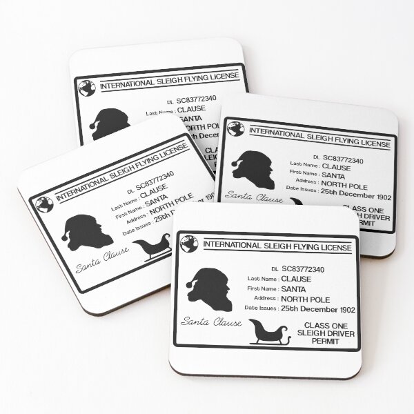 Item preview, Santa Clause Driving License designed and sold by JustCreativity.