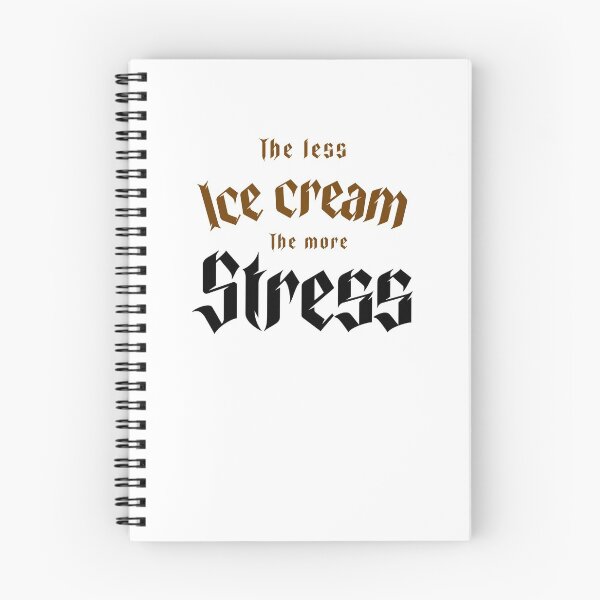 Item preview, The less ice cream, the more stress designed and sold by malkhteb.