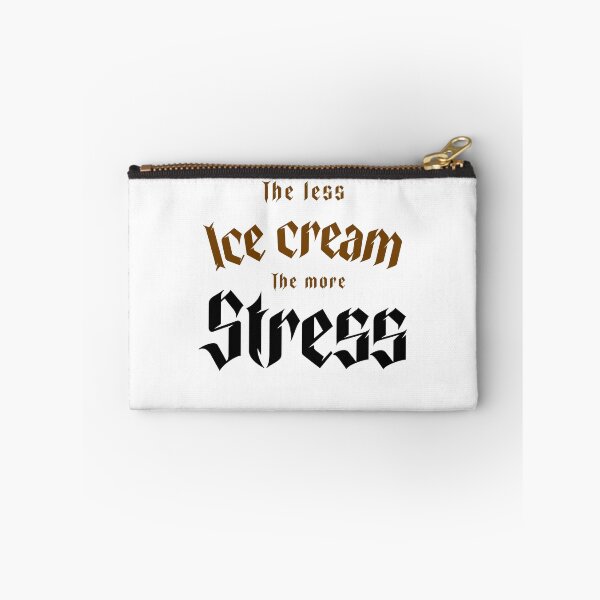 Item preview, The less ice cream, the more stress designed and sold by malkhteb.