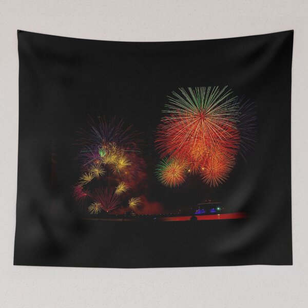 Item preview, Colourful Firework Against A Dark Arabian Sky designed and sold by Mano Chandra Dhas.