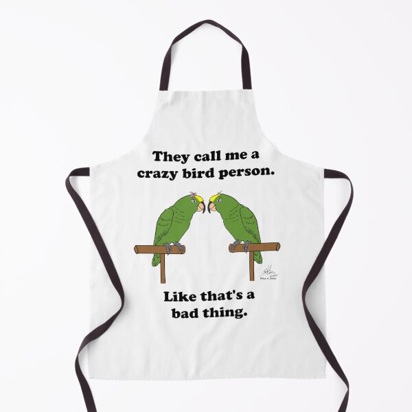 Item preview, Crazy Bird Person with Yellow-crowned Amazons designed and sold by Laughing Parrot Studio.