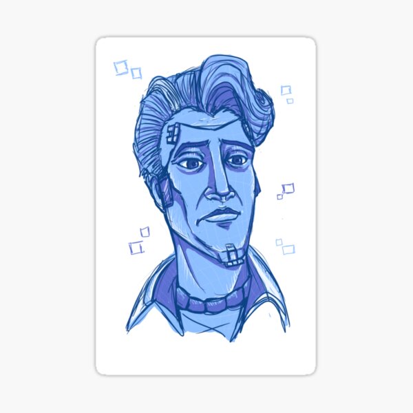 Feeling blue Sticker