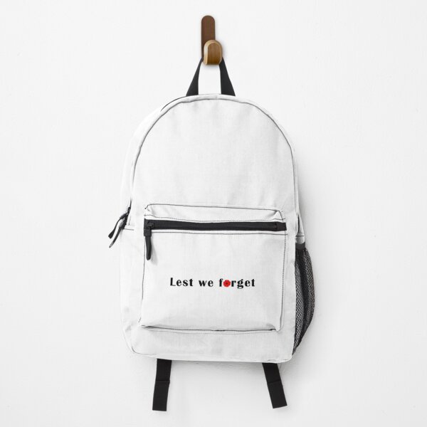 Item preview, Lest we forget Minimalist Remembrance Day red poppy typography (longitudinal) designed and sold by Deegital18.