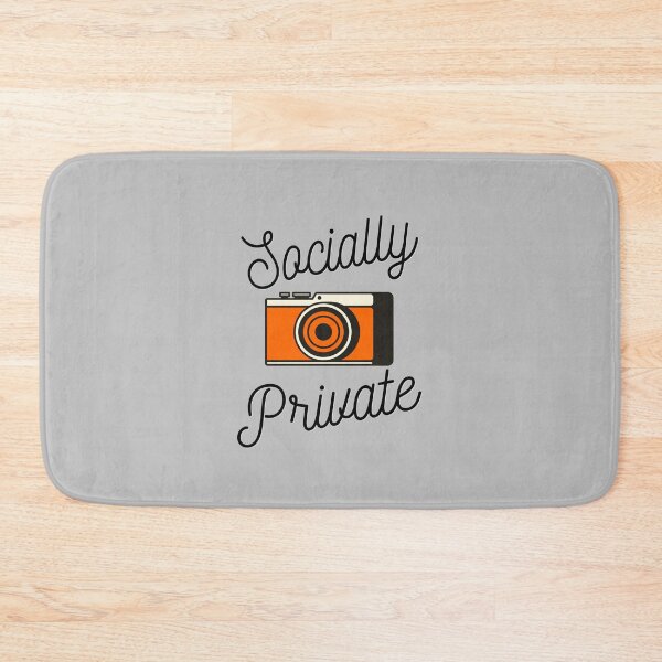 Item preview, Socially Private, social media, social distancing, facebook, instagram, tiktok, fun shirt designed and sold by Nrlifecreations.