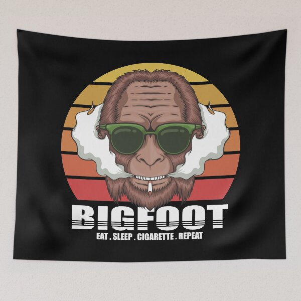 Item preview, Bigfoot enjoying a smoke designed and sold by kalud-zoldyck.