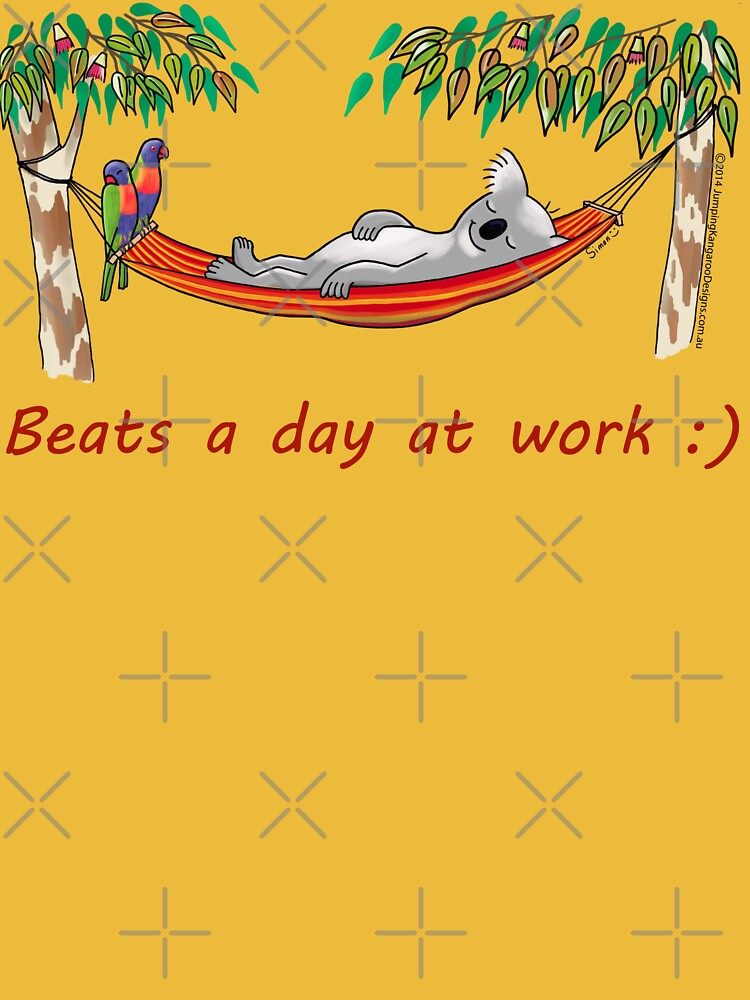 Hammock Sleeping Koala - Beats a day at work by JumpingKangaroo