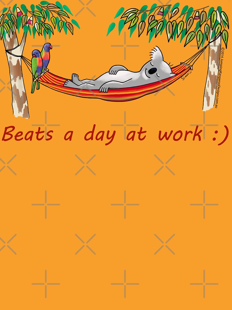 Hammock Sleeping Koala - Beats a day at work by JumpingKangaroo