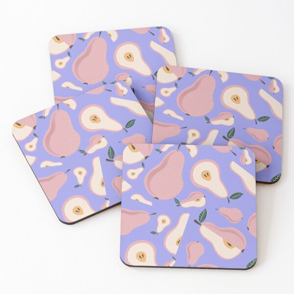Item preview, Pink Pear Pattern in Purple designed and sold by MadaFaCose.