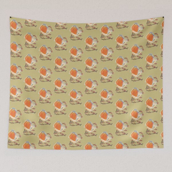 Item preview, Robin and Holly Tree designed and sold by MANUMONY.