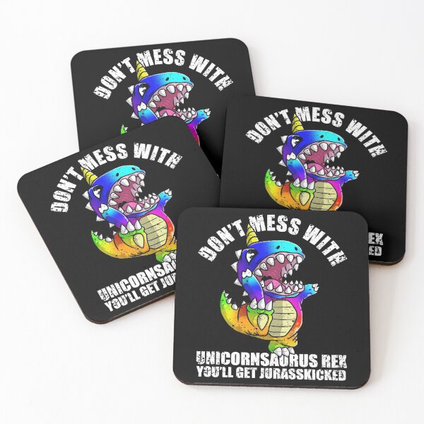Item preview, Don’t mess with unicornsaurus  designed and sold by mermaidselina.