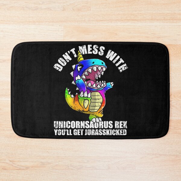 Item preview, Don’t mess with unicornsaurus  designed and sold by mermaidselina.