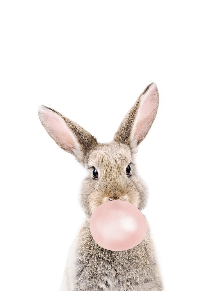 "Bubble gum bunny" Art Print by sisiandseb | Redbubble