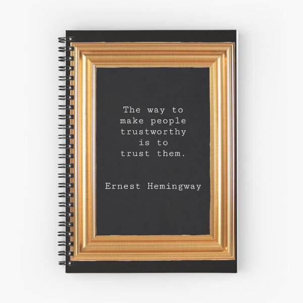 Item preview, Ernest Hemingway about trust designed and sold by Pelikancrazy.