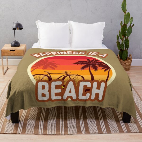 Item preview, Happiness is a Beach, bicycling a tropical sunset designed and sold by Steven Kight.
