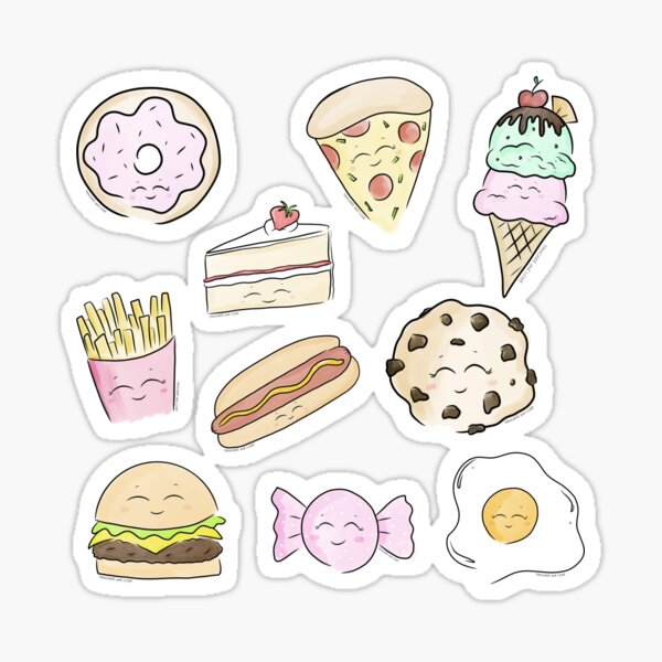 Item preview, Happy Junk Food designed and sold by PancakeAndLoaf.